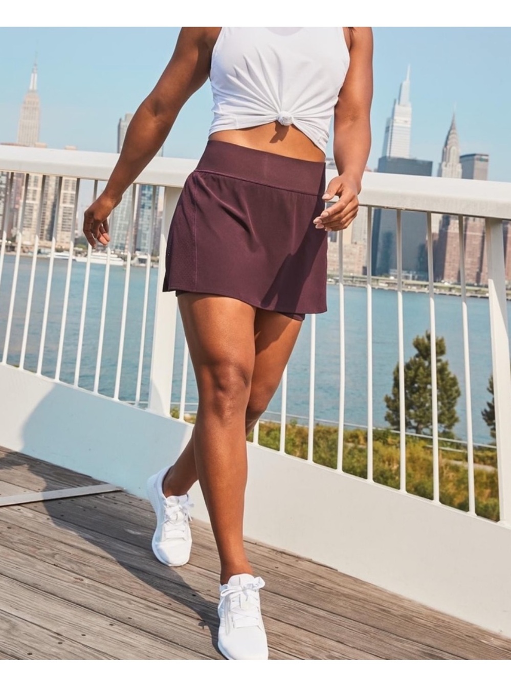 SPANX Get Moving skort burgundy L